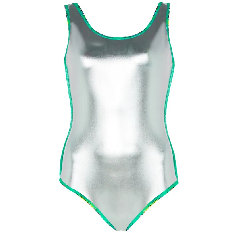 Zoggs Ladies Ecofeel Silver Lined Scoopback Swimsuit Look Inside-2